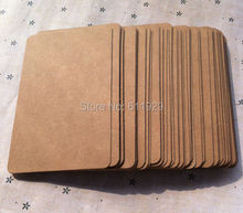 Envío Gratis 6x10 cm 100 piezas mucho 350 gsm de papel kraft en blanco cardDIY marcador/mensaje/tarjeta de regalo decoradas tarjeta/tarjeta de tarjeta/etiquetas/ 2024 - compra barato