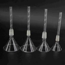 Junta de 60/75/90/100mm, tubo trasero de vidrio de borosilicato 19/26 24/29, 12cm, polvo de laboratorio, embudo cónico, cristalería 2024 - compra barato