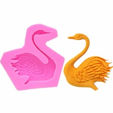 Swan Silicone Mold duck Chocolate Fondant Cake Decorating Tools handmade soap mold T0493 2024 - buy cheap