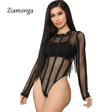 Zimulti-a sexy preto renda vermelha vazada body feminino malha transparente manga comprida body feminino renda 2024 - compre barato