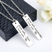 2pcs Packaging Necklaces Son Daughter Necklaces Pendants Jewelry Link Chain Choker Letters Necklace Lucky Accessories collares 2024 - buy cheap