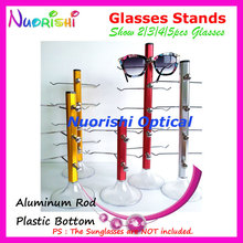 Óculos de sol liga de alumínio colorido ck420, suporte para rack, display, 2/3/peças 2024 - compre barato