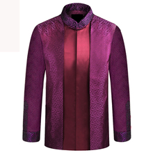 APEC Tang Suit Brand New Purple Chinese Traditional Men's Mandarin Collar Leader Costume Jackets Coats M L XL XXL XXXL YZT1209 2024 - buy cheap