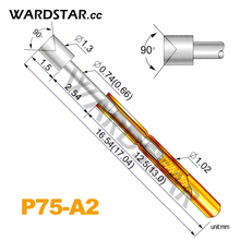 100pcs P75-A2 Dia 1.3mm Spring Test Probes Pogo Pin Length 16.54mm (Stroke Spring Froce:180g) Wholesale 2024 - buy cheap