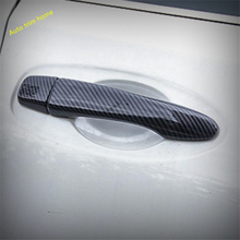 Lapetus Car Door Handle Catch Protection Cap Cover Trim Fit For Nissan Rogue / X-trail 2014 - 2020 ABS Carbon Fiber Look 2024 - buy cheap