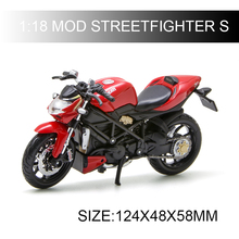 Maisto 1:18 Ducati MOD STREETFIGHTER S Model bike Alloy Motorcycle Model Motor Bike Miniature Race Toy For Gift Collection 2024 - buy cheap