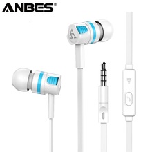 ANBES Wired Earphone JM26 Sport Earphone Headphones with Mic In Ear Earphones Stereo Hifi Headset for Phone Xiaomi Samsung 2024 - buy cheap