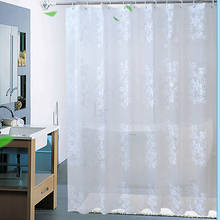 Waterproof Shower Curtain With 12Pcs Hooks Transparent Bath Curtains for Bathroom Shipped from Russia 2024 - buy cheap