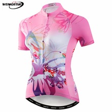 Weimostar-camiseta rosa para ciclismo feminina, camiseta esportiva, secagem rápida, para o verão, mtb 2024 - compre barato