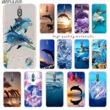 Lovely Dolphin cover Soft Silicone Cases For Huawei Mate 10 Lite 10 20 Lite Pro 20X S Y5 2017 Y9 2018 2019 NOVA 3 3i 4 y7 2024 - buy cheap