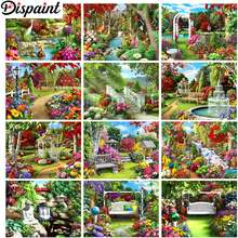 Dispaint  Full Square/Round Drill 5D DIY Diamond Painting "Flower bird scenery" 3D Embroidery Cross Stitch 5D Home Decor Gift 2024 - buy cheap