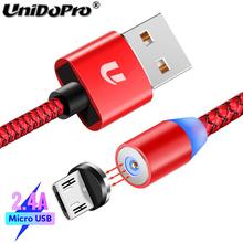 Cabo magnético micro usb de carregamento rápido com led, a, para xiaomi redmi 7 7a 6 6a s2 y3/huawei honor 20i 8s 8a 8c 8x max 7x 7a 7c pro 2024 - compre barato