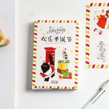 New 30 Sheets/Set Happy Christmas Postcard /Greeting Card/Message Card/Birthday Letter Envelope Gift Card 2024 - buy cheap