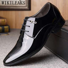 Designer Patent Leather Formal Shoes Men Classics Dress Shoes Men Oxford Shoes For Men Sapato Social Masculino Zapatilla Hombre 2024 - buy cheap