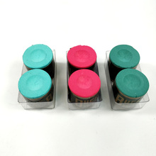 Tizas de billar originales con forma de cilindro, color azul/verde oscuro/verde claro/rojo, 4 colores opcionales, 2 unids/lote 2024 - compra barato