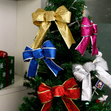 Lazo emisor de luz de alta calidad, decoración de Navidad, suministros de lazo de Navidad, Adornos de árbol de Navidad de brillo de 5cm 2024 - compra barato