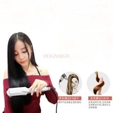 Ceramic electric splint corn hot hair straightener barber shop with bangs not hurt straight straight clip hot pull hair ironing 2024 - buy cheap