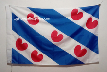 Países baixos Frisia Província Bandeira 3X5FT Bandeira 150X90 CM Custome latão orifícios de metal 2024 - compre barato