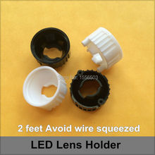 10 Pcs/lot 2 feet LED Lens Holder For 20mm Lenses 2 pin White Black 1W 3W High Power Lens Bracket Holder Acrylic 2024 - buy cheap