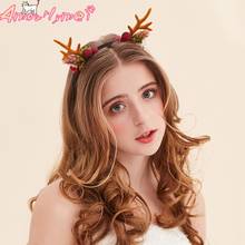 Hot Sale Japanese Style Mori Girl Lolita Antlers Brown Deer Horns Hair Band Headband Party Christmas Hair Accessories Headdress 2024 - buy cheap