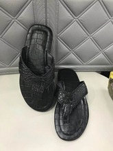 100% Genuine real crocodile skin leather men summer shoe 2019 new design best quality summer men shoe black color free shipping 2024 - buy cheap