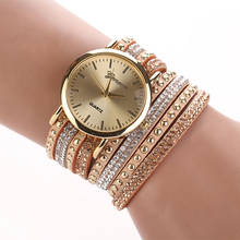 Fashion Luxury Leather Crystal Rivet Bracelet Watch Ladies Quartz Watch Casual Women Wrist Watch Relogio Feminino Drop Ship  #D 2024 - buy cheap