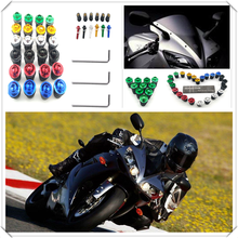 10PCS blue Motorcycle Screw Kit BOLTS Windscreen Windshield Bolt Screws for Ducati DIAVEL CARBON Ducati MONSTER 1200 S 2024 - buy cheap