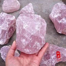 1000g Natural Raw Pink Rose Quartz Crystal Stone Mozambique  feng shui stone decoration wholesale free shipping 2024 - buy cheap