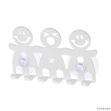 Toothbrush Holder Wall Mounted Suction Cup 5 Position Cute Cartoon Smile Bathroom Sets 2024 - buy cheap