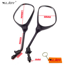 XLJOY-Espejos retrovisores de 8mm para motocicleta, para ATV, Quad, Dirt Bike, Scooter, 50cc, 70cc, 90cc, 110cc, 125cc, 150cc, 200cc 2024 - compra barato