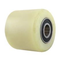 Uxcell-rueda Beige de nailon de 70mm de longitud, rueda de 80mm de diámetro para transpaleta de carros, muebles, estante, etc., gran oferta, 1 Uds. 2024 - compra barato