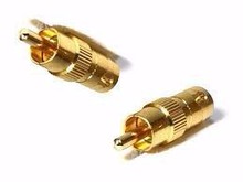 10pcs Gold plated BNC Female to RCA Phono Male Adapter coupler for DVR CCTV Video Camera 2024 - buy cheap