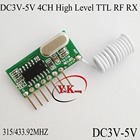 4 CH VCC Decoding RF Receiver Module DC3V-5V 3.3V 3.6V 3.7V 4.2V 4.8V 5V High Level TTL Signal Wireless Switch RX ASK 315 433 2026 - buy cheap