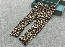 Calça legging com estampa de leopardo, calça comprida casual para garotos garotas e crianças primavera outono 2024 - compre barato
