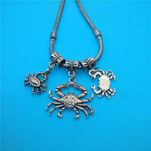 Vintage Silver Mixing Crab Charms Pendant For Jewelry Fashion Making Findings Bracelets Handmade Accessories DIY Gifts HOT D133 2024 - buy cheap