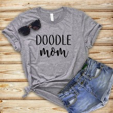 Doodle mãe letras impressão feminina tshirt algodão casual engraçado t camisa para senhora menina topo t hipster navio da gota Y-70 2024 - compre barato
