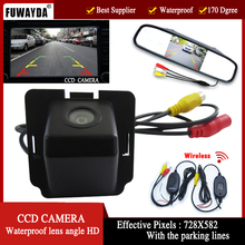 FUWAYDA-Monitor de espejo para estacionamiento de coche inalámbrico, 4,3 ", asistencia, vista trasera de coche, CHIP CCD, cámara para Mitsubishi Outlander 2007-2010 2024 - compra barato