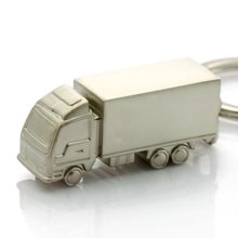 10pcs/lot Lorry/Truck shape keychain metal key ring promotional gifts wholesale #5451 2024 - купить недорого