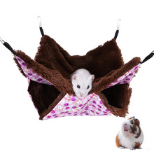 Cute Pet Hamster Nest Funny Hammock Small Animals Warm Hanging Bed Nest For Hamster Guinea Pig Mink Suspended House With Plush 2024 - buy cheap