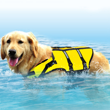Большой спасательный жилет для собаки безопасности жилет серфинг одежда для плавания летние каникулы Оксфорд дышащая сетка Bulldo 2024 - купить недорого