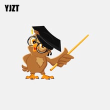 YJZT 16.1CM*13CM Funny Teaching Owl Teacher Decoration PVC  Car Sticker 11-01252 2024 - buy cheap