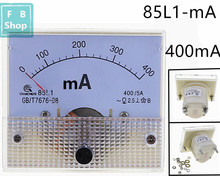 1PCS 85L1-mA 400mA AC White Plastic Shell Analog Panel AMP Meter Ammeter 2024 - buy cheap