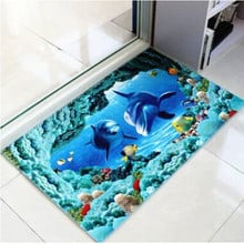 3D Printing Bathroom Carpet Entrance Doormat Rug Anti-Slip Rectangular Bedroom Kitchen Floor Mats Cute Animal Mats 2024 - buy cheap