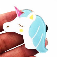 1PCS Durable Pin Little Poni Acrylic Brooch Decoration On the T-shirt Bag Shoulder bag Girls Children Birthday party gifts 2024 - buy cheap