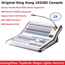 Consola de iluminación de escenario KingKong 1024SI, controlador de luces LED de cabeza móvil, equipos profesionales de Dj de escenario, envío gratis 2024 - compra barato