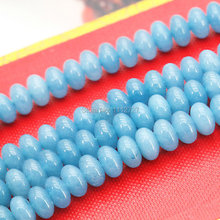 5x8mm Aquarine Blue Accessory Crafts Parts Loose Beads Abacus Diy Semi Finished Stones Jewelry Making Design 15inch For Necklace 2024 - buy cheap