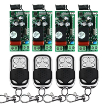 AK-RK01S-220-J Control10A Relé 220 V 1CH Remoto Sem Fio Sistema de Comutação 4 Receptor 4 Transmissor de Luz Da Lâmpada LED ON OFF