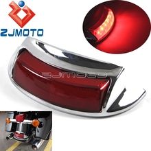 Красный светодиодный вспомогательсветильник наконечник заднего крыла мотоцикла для Harley 2009, позже FLHTC FLHTCU FLHTCUL FLHTK FLHTKL 2016 2024 - купить недорого