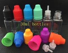 500pcs Square Bottle Essential Oil 30ml empty Bottle Plastic Dropper E liquid Bottle With Childproof Safety Cap For Ecig 2024 - buy cheap