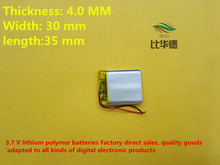 (10pieces/lot) 043035 380mah lithium-ion polymer battery quality goods quality of CE FCC ROHS certification authority 2024 - buy cheap